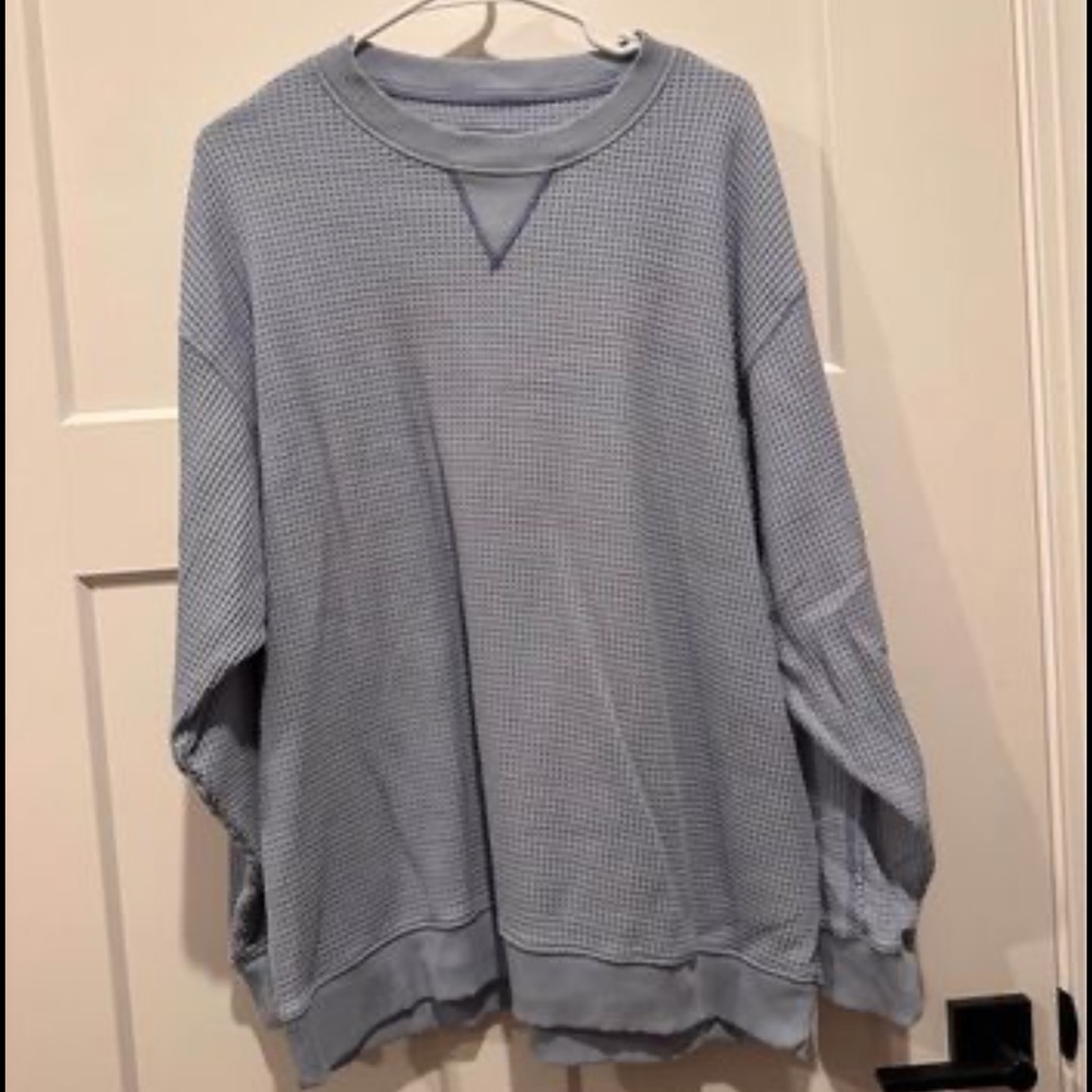 American eagle waffle knit top